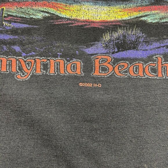 Vintage Harley Davidson Graphic Tee Mens Large Eagle Florida New Smyrna Beach - Picture 6 of 15